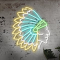 Tüy Taç Neon Led Tablo