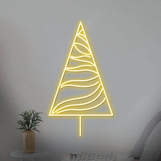 Minimal Yılbaşı Ağacı Neon Led