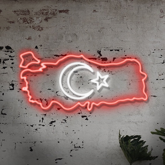 Türk Bayrağı Neon Led