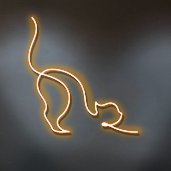 Minimal Kedi Neon Led